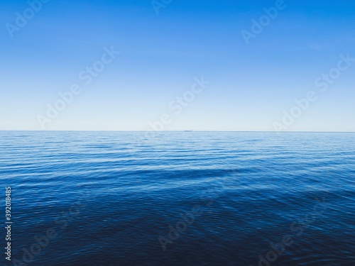 Blue horizon of the sea, seascape background © Oksana