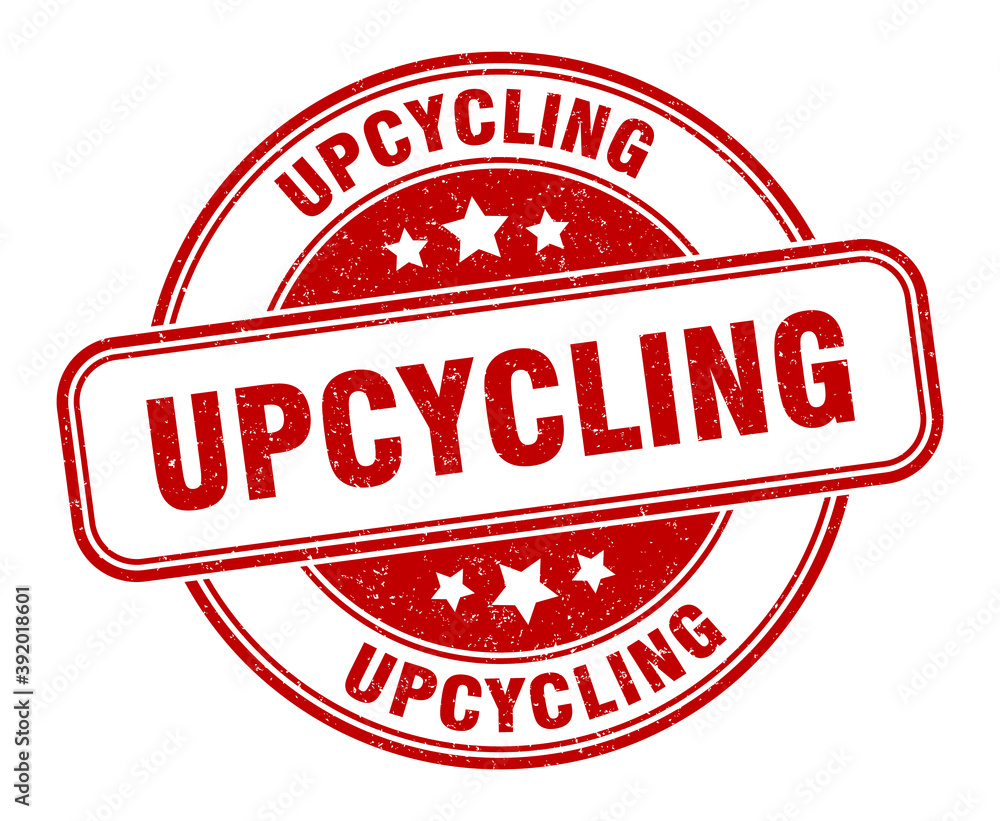 upcycling stamp. upcycling label. round grunge sign upcycling stamp. upcycling label. round grunge sign