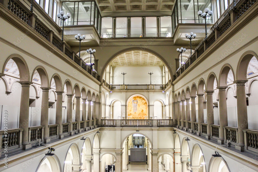 Interior of ETH Zurich (Swiss Federal Institute of Technology in Zurich).  Switzerland Stock Photo | Adobe Stock