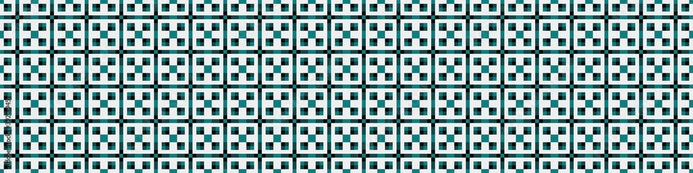 Fototapeta premium Abstract Cross Pattern Dots Logo generative computational art illustration