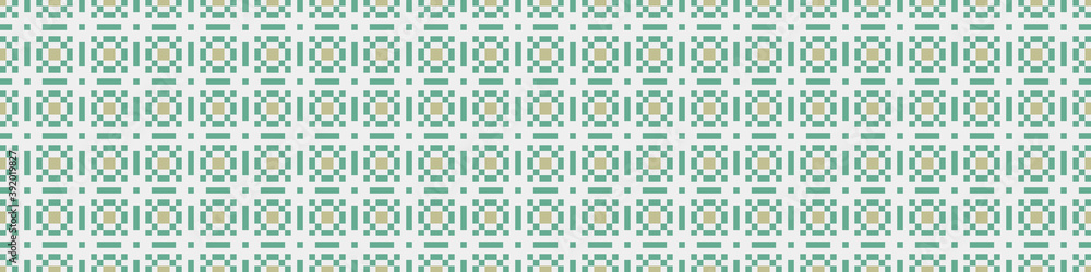 Fototapeta premium Abstract Cross Pattern Dots Logo generative computational art illustration