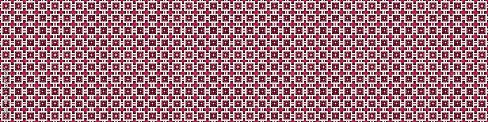 Fototapeta premium Abstract Cross Pattern Dots Logo generative computational art illustration