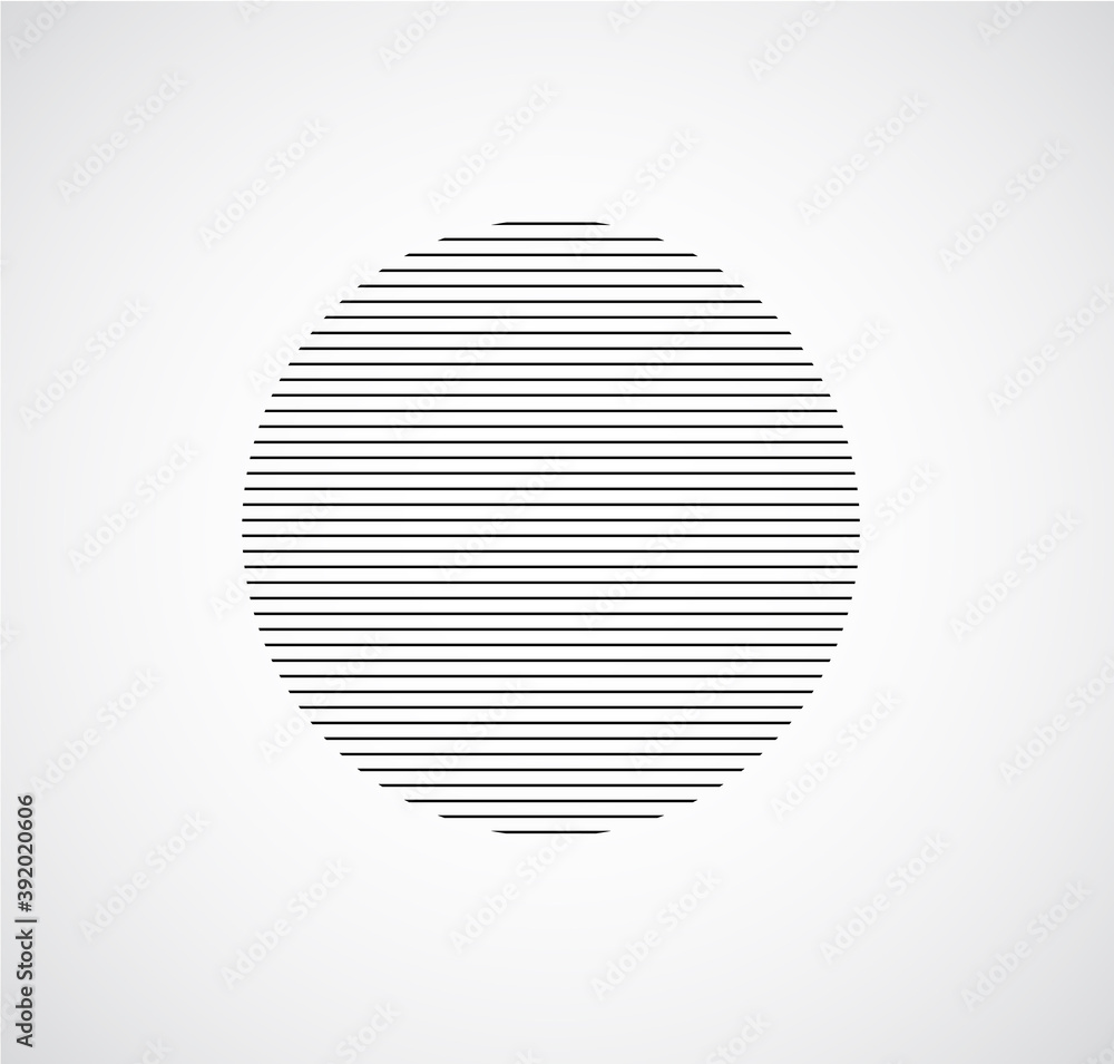 Minimalistic geometric design for logo black and white color. Si