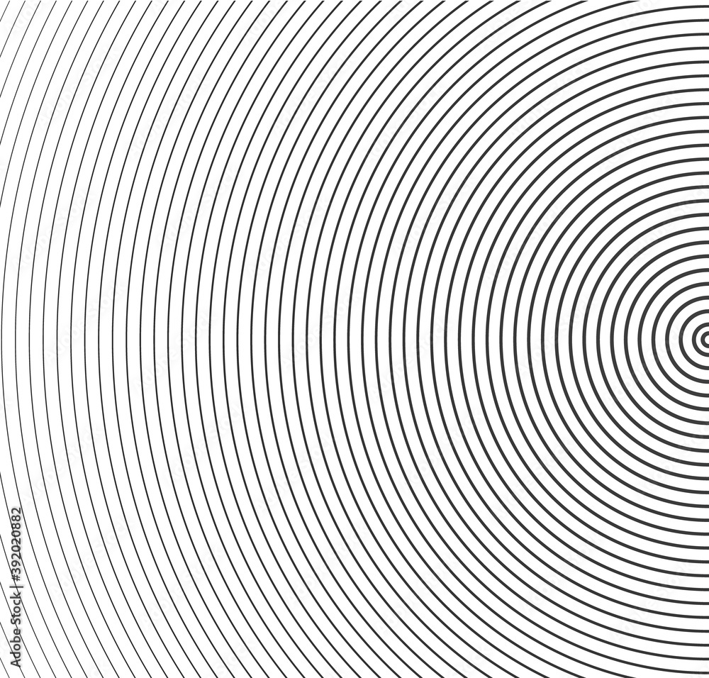 Abstract vector circle halftone black background. Gradient retro line pattern design. Monochrome graphic. Abstract vector circle halftone black background. Gradient retro line pattern design. Monochrome graphic.