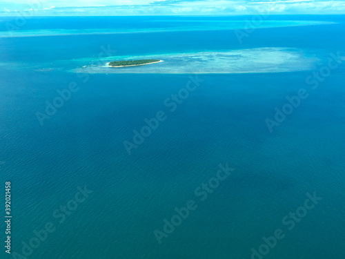 Great Barrier Reef von oben in Australien Korallen Riff © carolindr18