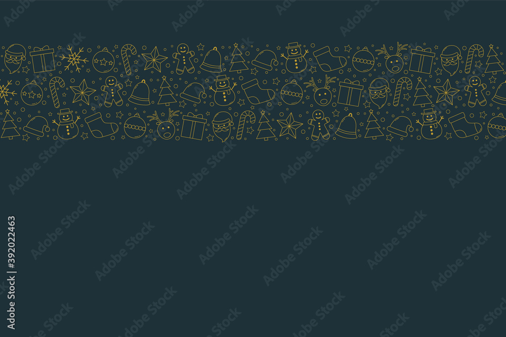 Christmas ornament. Xmas elements on background with copyspace. Vector Christmas ornament. Xmas elements on background with copyspace. Vector