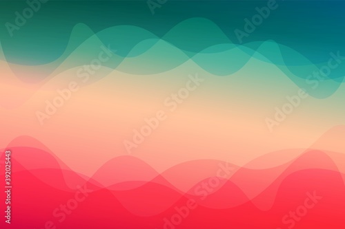 Landscape skyblue gradient fill vector abstract background minimalistic concept