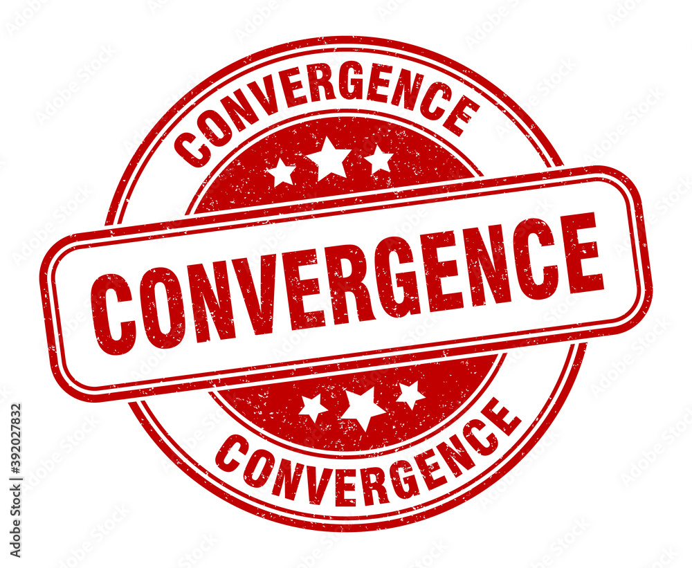 convergence stamp. convergence label. round grunge sign convergence stamp. convergence label. round grunge sign