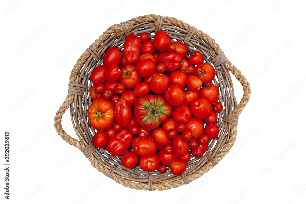 Top View of Tomato Basket Top View of Tomato Basket