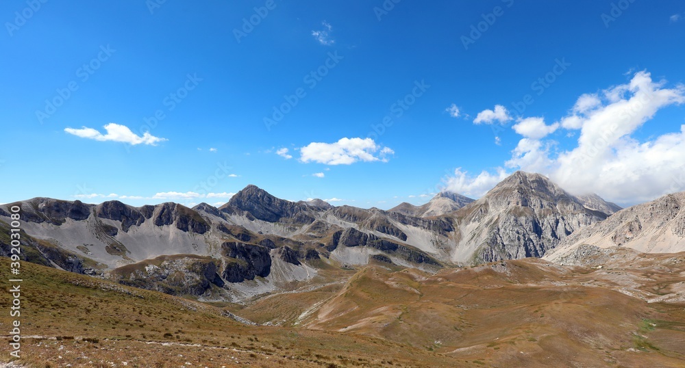 mountains in the Abruzzo region in central Italy in the area cal