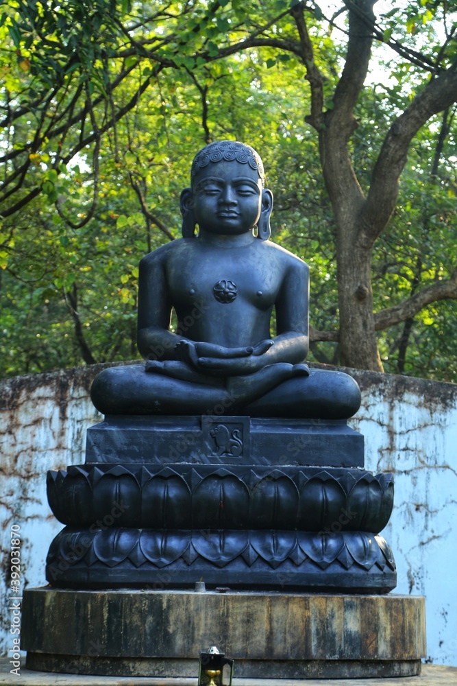 Buddha statue in the garden. State Of Goa. India Buddha statue in the garden. State Of Goa. India