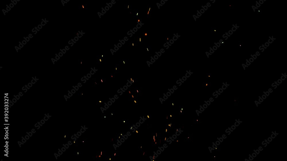 Fire Embers Stock Video In Black Background Fire Embers Stock Video In Black Background