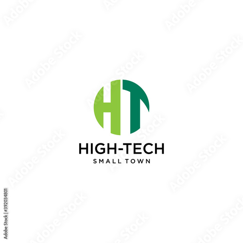 Self-service company logo with the initials HT with a modern concept