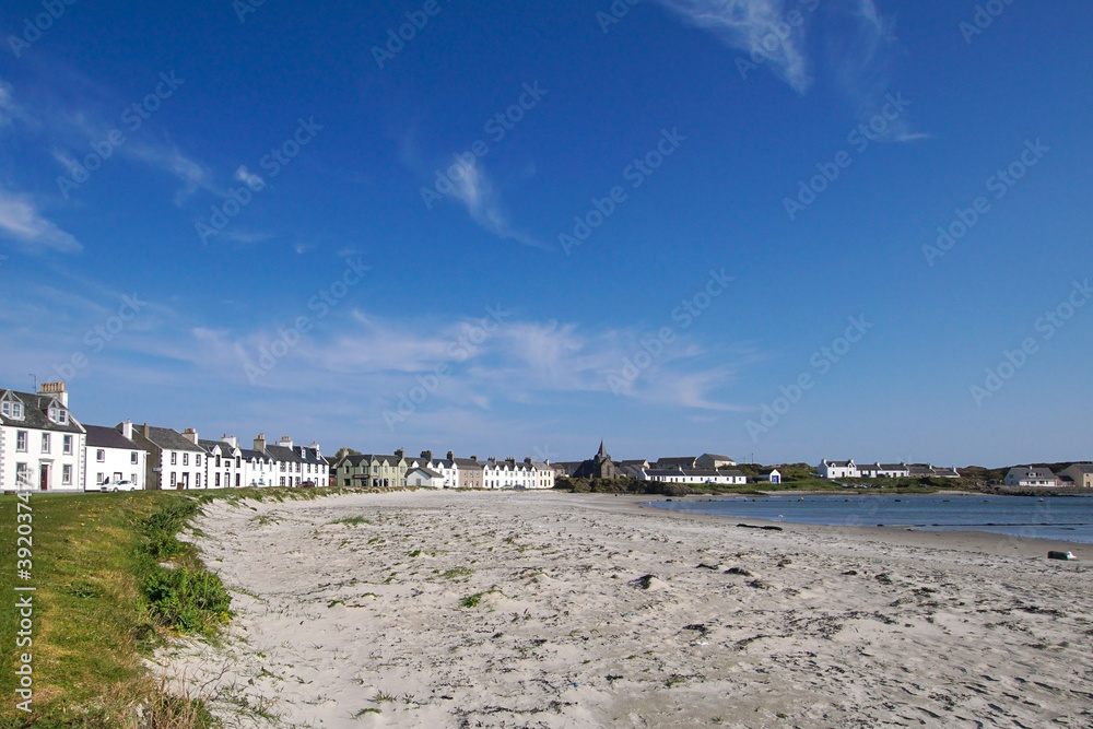 The beach in Port Ellen on the Isle of Islay.