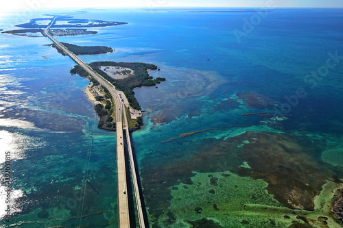 The road over Florida Keys to Key West