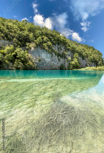 BLUE LAKE IN SUMMER