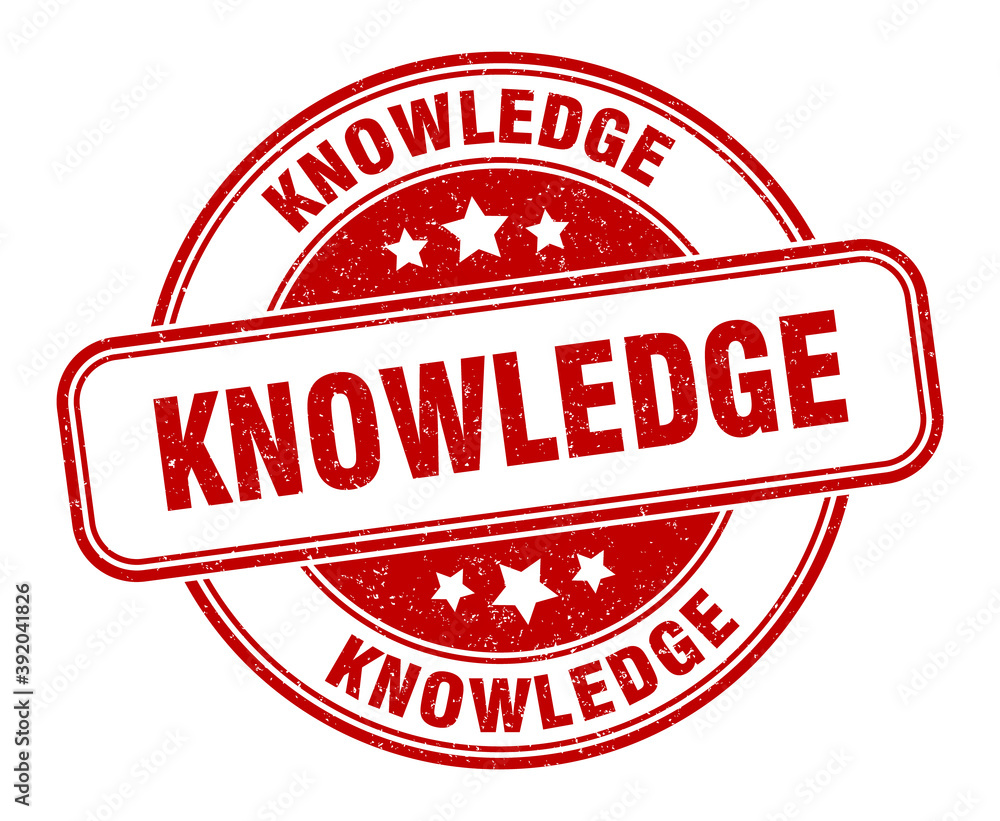 knowledge stamp. knowledge label. round grunge sign knowledge stamp. knowledge label. round grunge sign