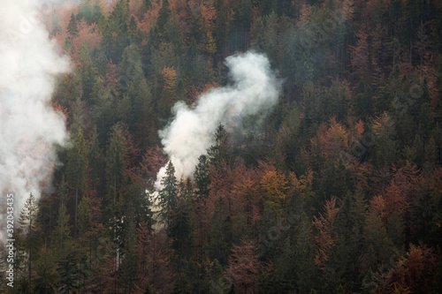 Fototapeta Naklejka Na Ścianę i Meble -  Autumn mountain landscape Wielka Racza