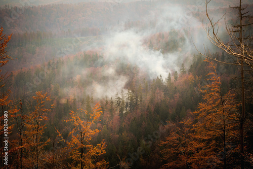 Fototapeta Naklejka Na Ścianę i Meble -  Autumn mountain landscape Wielka Racza