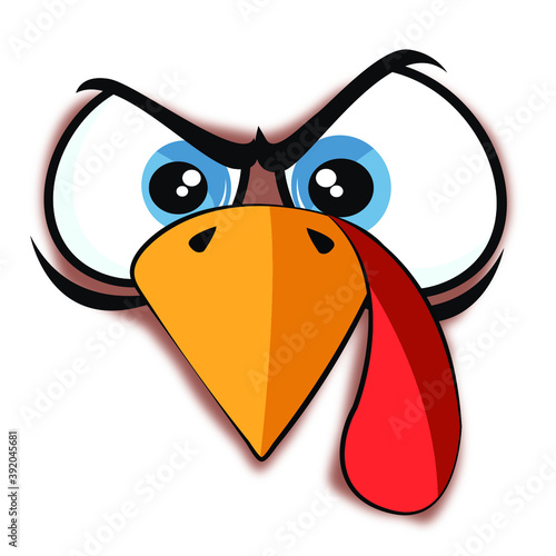 Angry turkey face, great for sublimation printing, dtg printing, T-shirts, or any type of product you could think of.
