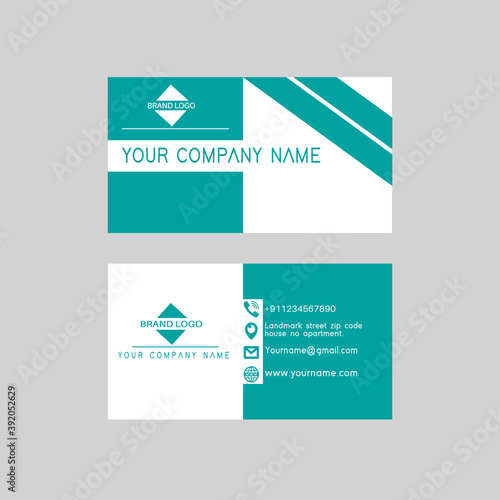 Budiness card and visiting card template. photo