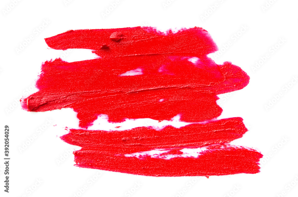 Red Lipstick stroke isolated on white background. - Image Red Lipstick stroke isolated on white background. - Image