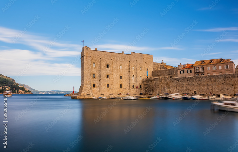 Fort St. John. Dubrovnik. Croatia. Long exposure shot, september 2020