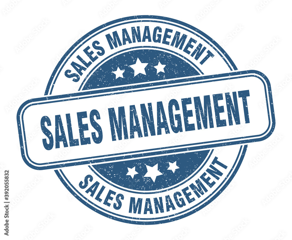 Fototapeta premium sales management stamp. sales management label. round grunge sign
