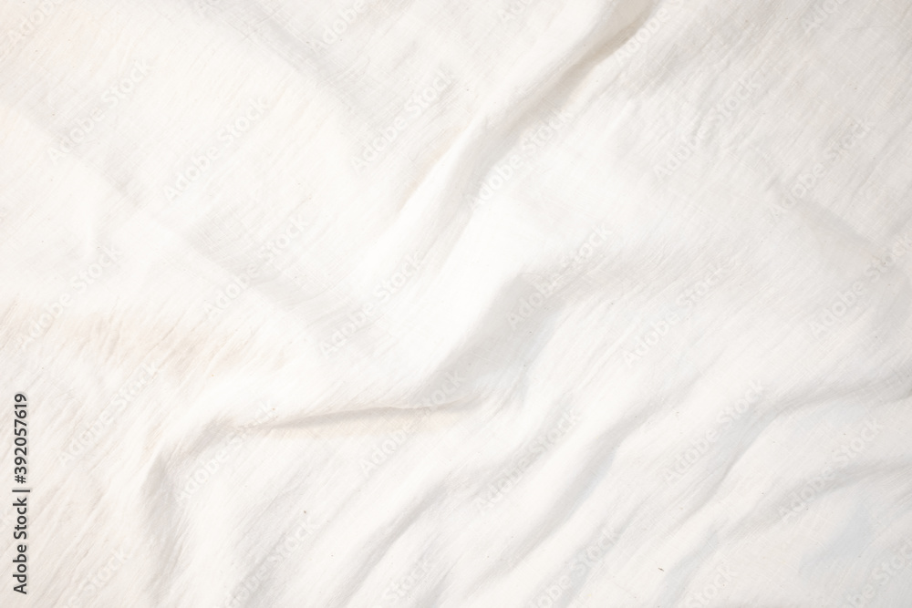 Fabric backdrop White linen canvas crumpled natural cotton fabric Natural handmade linen top view background Organic Eco textiles White Fabric texture Fabric backdrop White linen canvas crumpled natural cotton fabric Natural handmade linen top view background Organic Eco textiles White Fabric texture