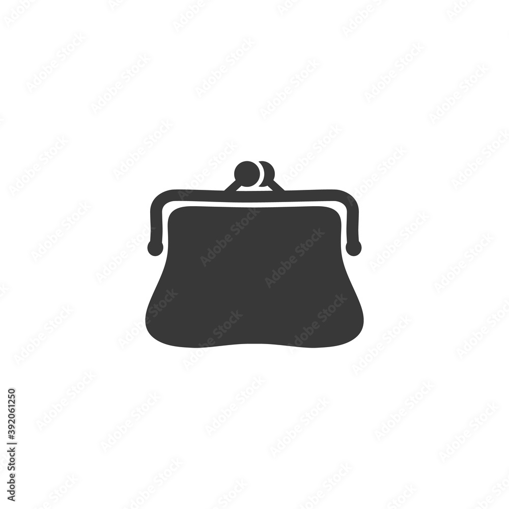 Purse vector icon illustration sign modern flat style Purse vector icon illustration sign modern flat style