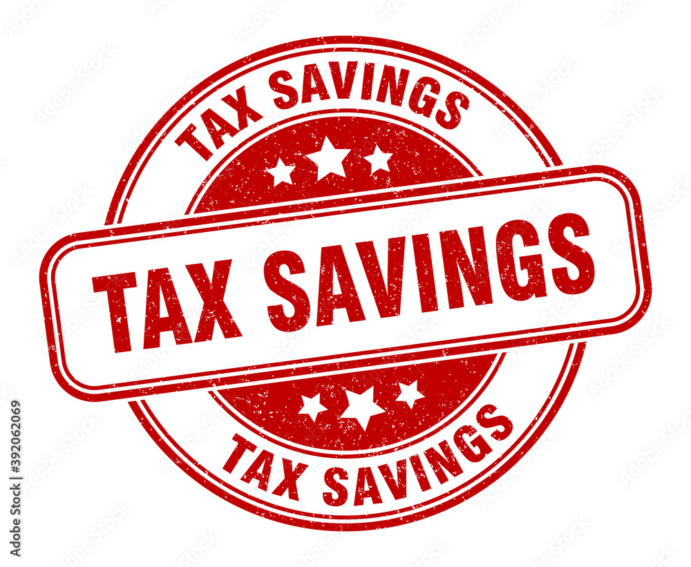 tax savings stamp. tax savings label. round grunge sign tax savings stamp. tax savings label. round grunge sign