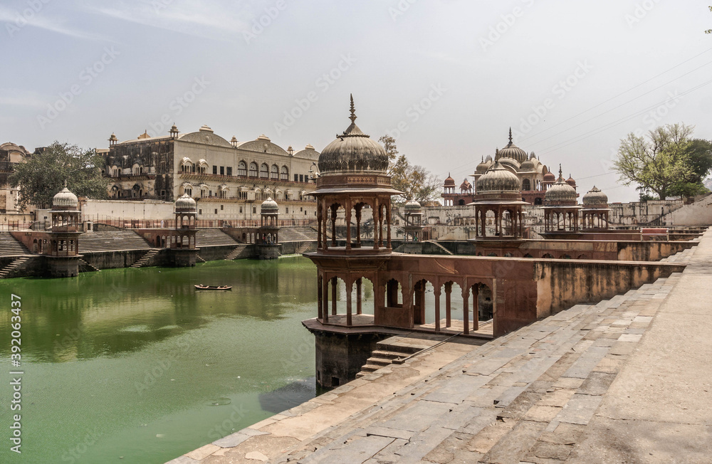 Fototapeta premium lake at the city palace in Alwar