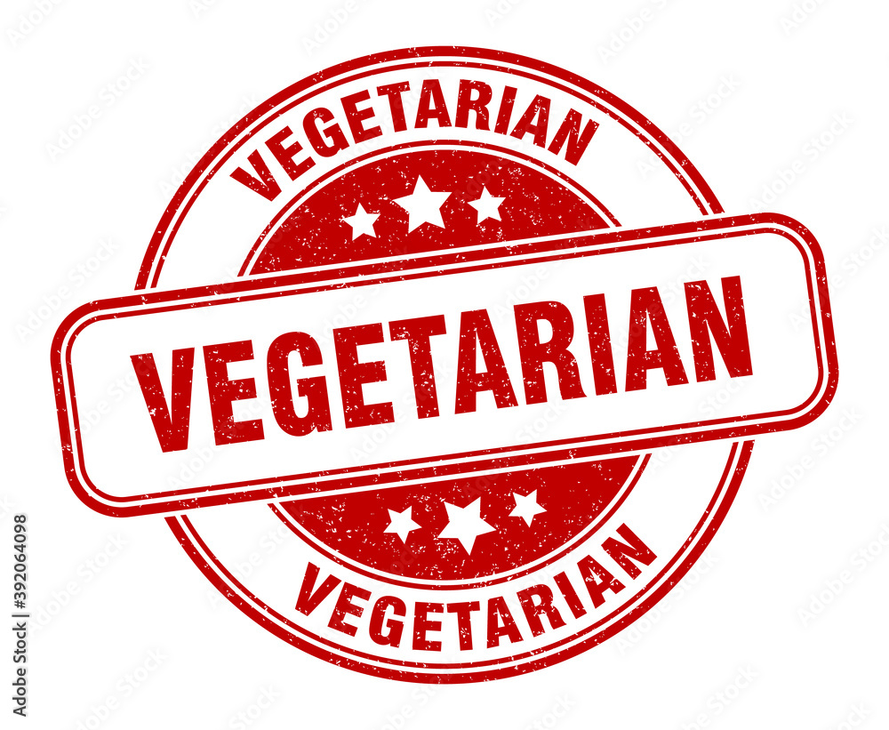 vegetarian stamp. vegetarian label. round grunge sign vegetarian stamp. vegetarian label. round grunge sign