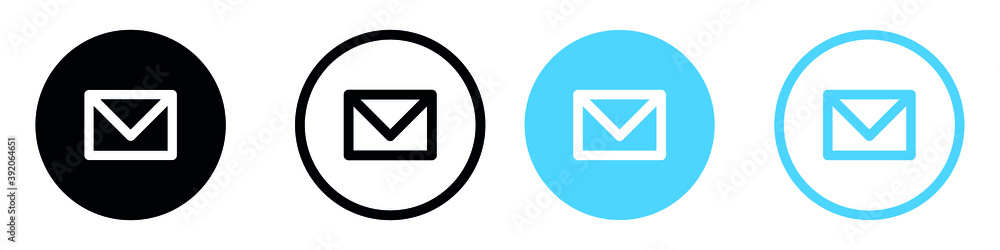 mail icon . web icon set, Message envelope line art icon for apps and websites mail icon . web icon set, Message envelope line art icon for apps and websites