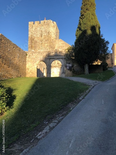 old castle in the village