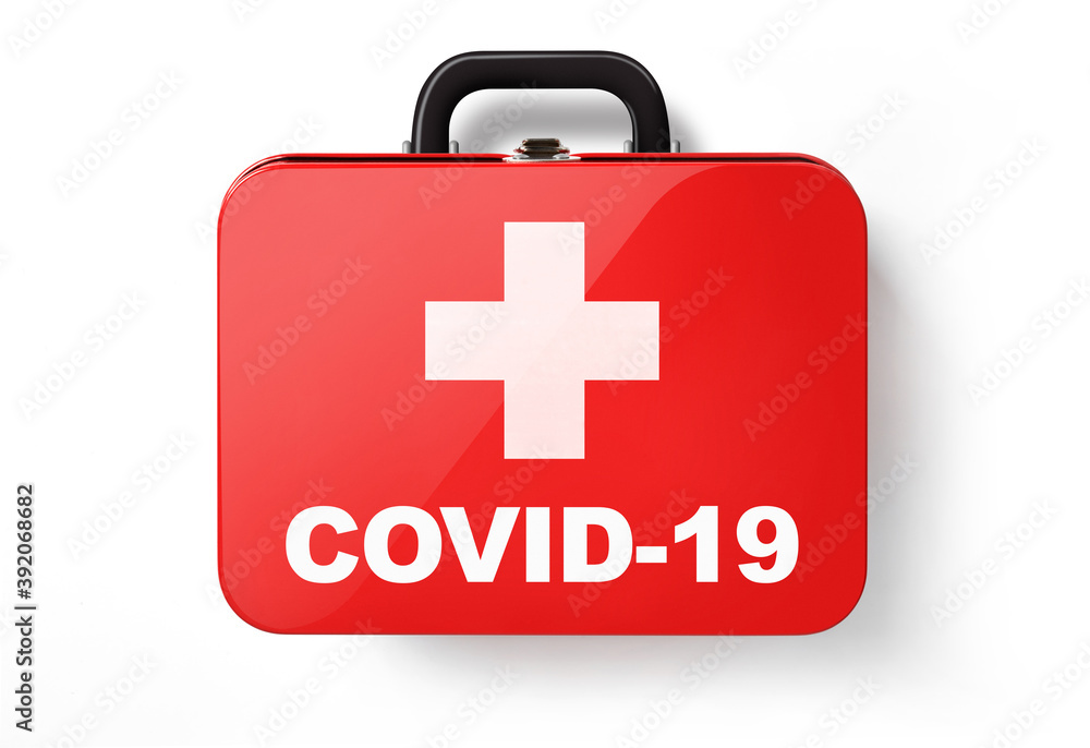 Obraz premium Covid-19 aid kit