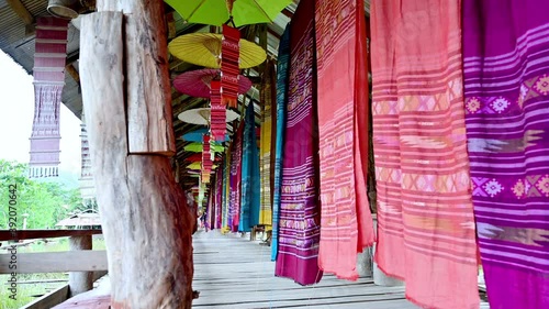 4K Video of Thai Style Cloth.