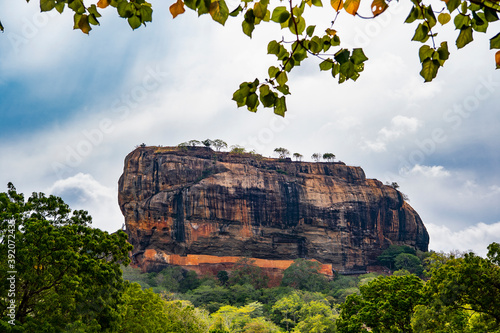 the rock fortress at Sigiriya in Sri Lanka photo