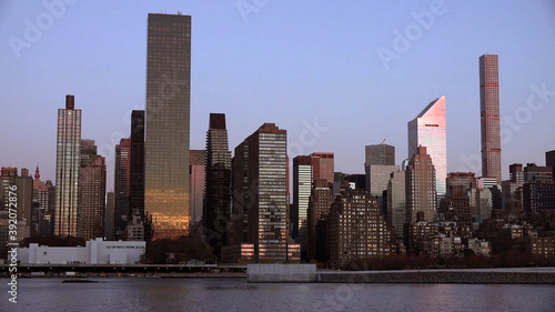 manhattan buildings  new york  usa