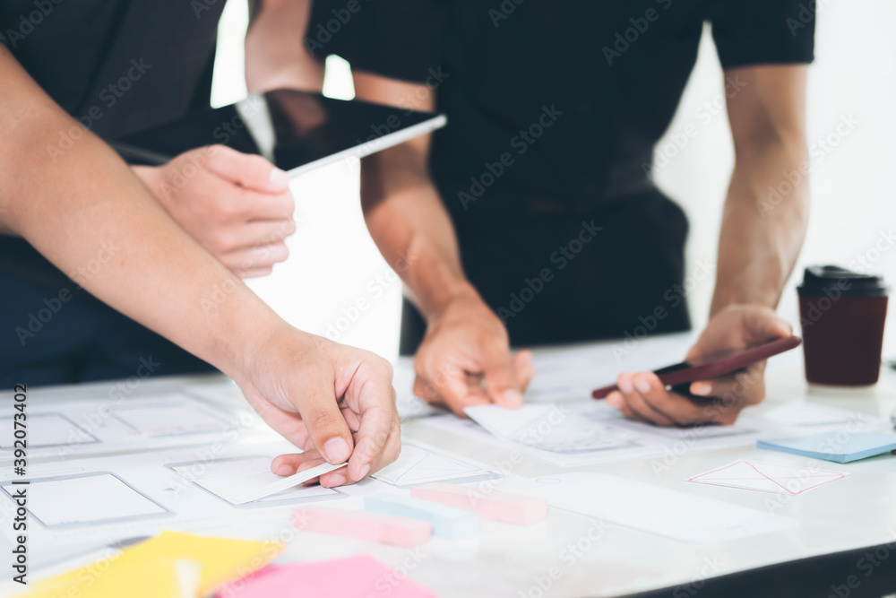 Programmer and UX UI designer working in a software development and co Programmer and UX UI designer working in a software development and co