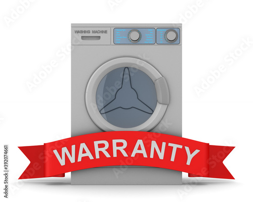 washing machine and red rib...