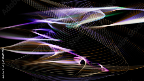 Background with dynamic movement of free lines