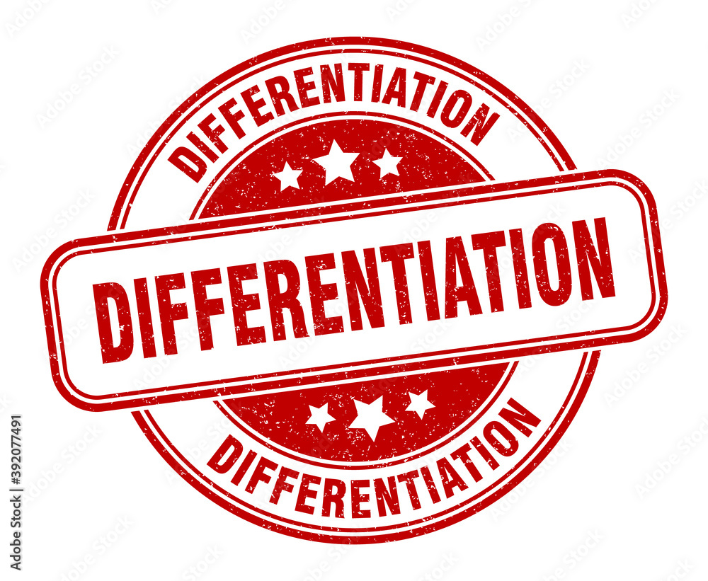 differentiation stamp. differentiation label. round grunge sign differentiation stamp. differentiation label. round grunge sign