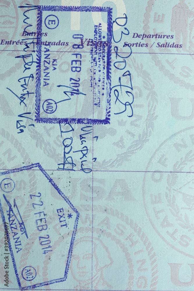 Passport, VISA, Money for Business travel Concept 