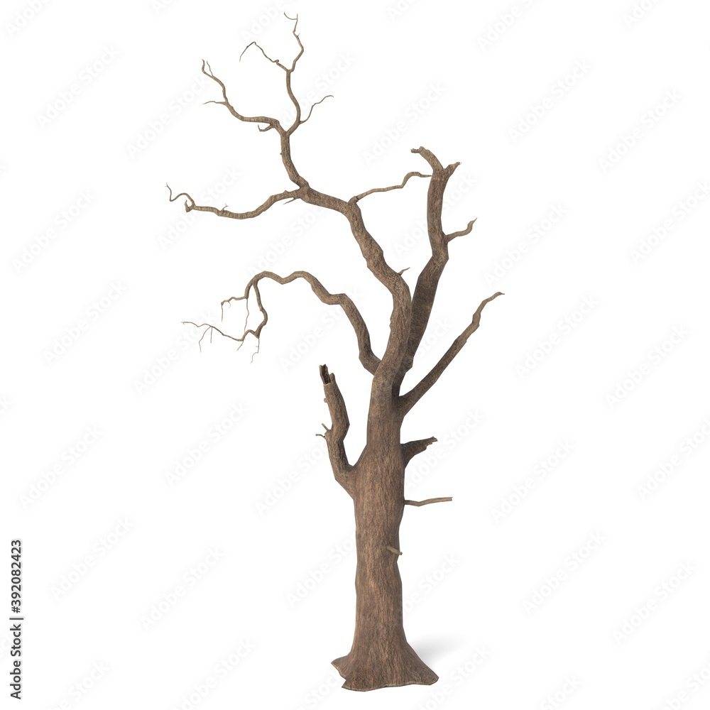 3D Illustration of a Spooky Tree
