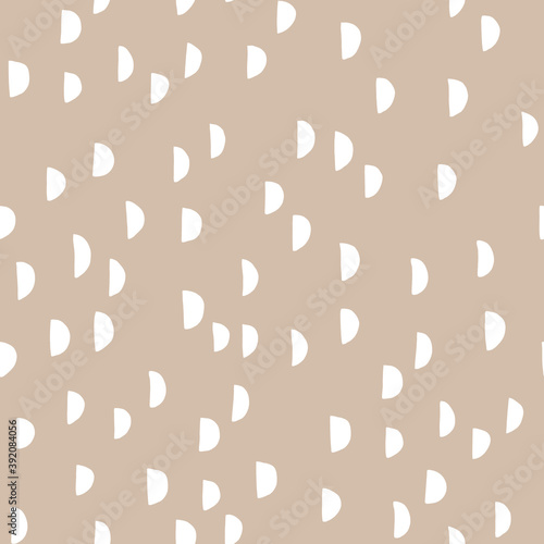 Scandinavian abstract cute colorful design of the semi-circle of the moon with a white background, pattern seamless Wallpaper background. Finnish drawing.