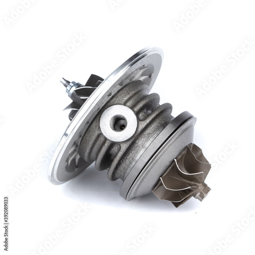 Katridge turbine car on white background. Transport