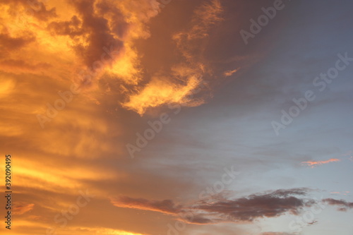 sunset in the sky by yobis