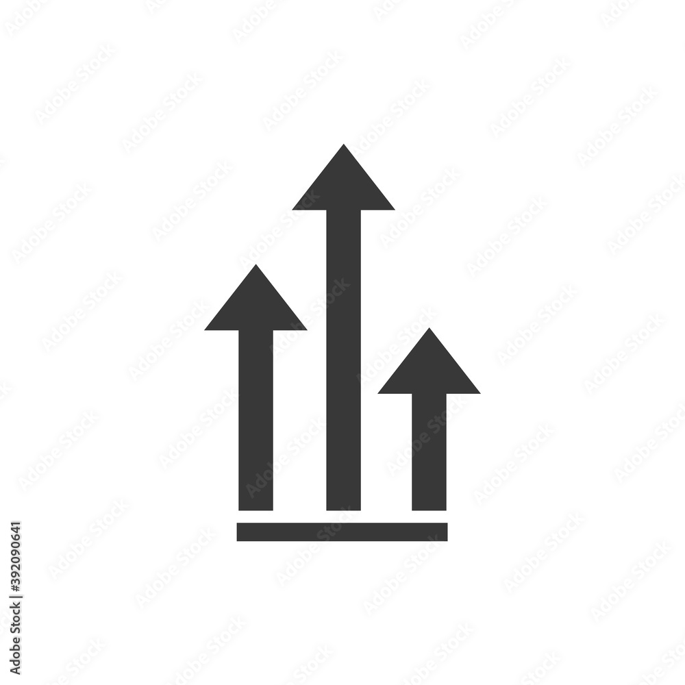 Growth of business - Vector icon in flat Growth of business - Vector icon in flat