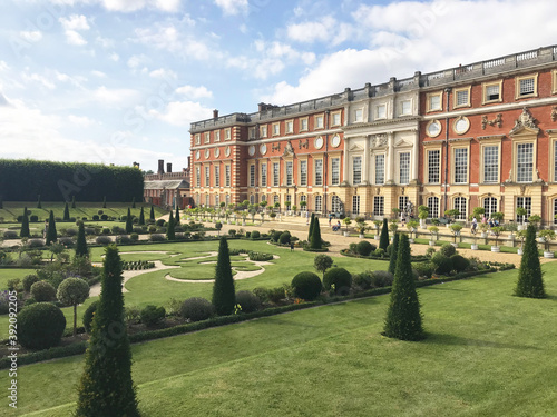 garden of Hampton Court palace in Richmond, England, United Kingdom